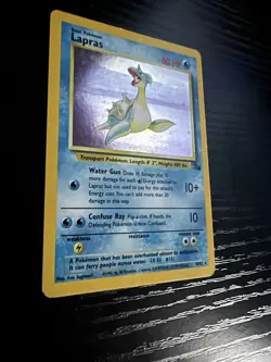 Pokemon TCG Lapras Fossil Holo Unlimited Rare Card 10/62 MP - Image 4