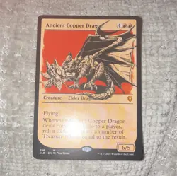 Magic: The Gathering Ancient Copper Dragon Creature Commander Legends Red 6/5 - Image 1