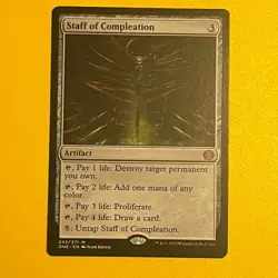 Staff of Compleation | M | 242 | Phyrexia: All Will Be One | Magic The Gathering - Image 1