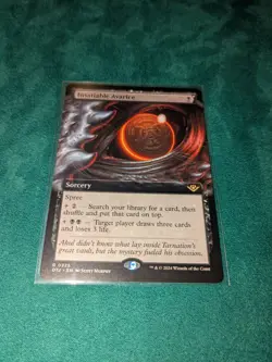Insatiable Avarice Extended Art NM Non-Foil R 0325 OTJ Magic The Gathering - Image 1