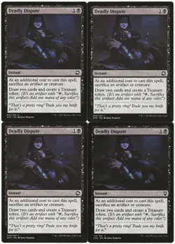 MTG Deadly Dispute x4 Mixed Sets Common NM Playset - Image 1