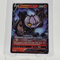 Chandelure V 039/264 Fusion Strike Ultra Rare Holo Pokemon TCG Card NM - Image 1