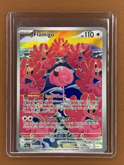 Pokemon TCG Paldea Evolved FLAMIGO Holo Illustration Rare 227/193 NM 🦩 - Image 1