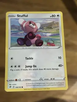 Stufful 149/192 Pokemon TCG Rebel Clash Buy 2 Get 1 Free - Image 1