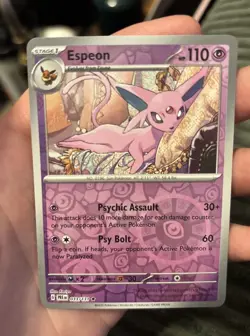 Pokemon Espeon Rare SV: Prismatic Evolutions 033/131 NM Reverse holo - Image 1