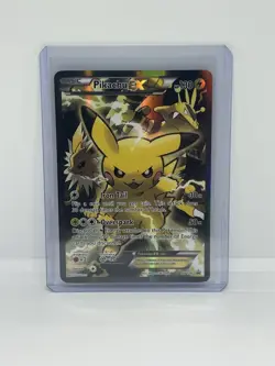 Pikachu EX XY124 Holo Rare Black Star Promo Pokemon TCG HP/damaged - Image 5