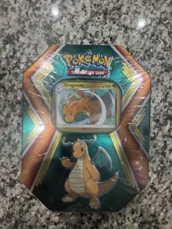 Pokemon TCG 2019 Dragonite Tin with 3 Booster Packs - New & Factory Sealed - Image 1