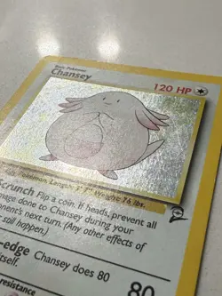 Pokemon Chansey #3/102 Base Set 2 Holo Rare Unlimited LP - Image 2