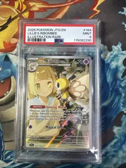 2025 POKEMON JTG EN-JOURNEY TOGETHER ILLUSTRATION RARE LILLIE'S RIBOMBEE PSA 9 - Image 1