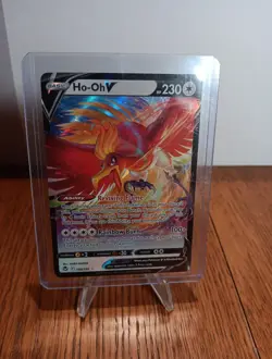 Pokemon TCG Ho-Oh V 140/195 Ultra Rare Silver Tempest NM - Image 1