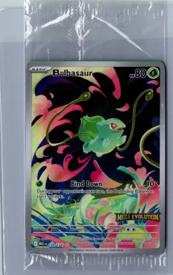 Bulbasaur - 133/132 (Mega Evolution Stamped) Illustration Rare NM Pokemon - Image 1