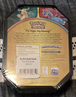 New Pokemon Dragonite Dragon Tin Sealed Promo Booster Packs English 2019 - Image 3