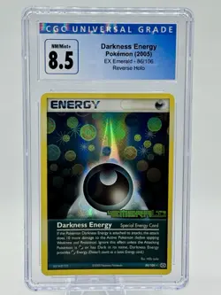 Pokemon EX Emerald 2005 Darkness Energy Stamped Reverse Holo 86/106 CGC 8.5 - Image 1