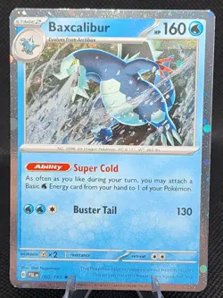 Baxcalibur Cosmos Holo Rare - 060/193 - Paldea Evolved Pokemon 2023 - Image 1