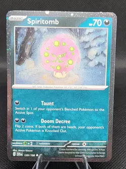 Spiritomb 129/198 Scarlet & Violet Cosmos Holo Rare *SWIRL* Pokemon TCG NM/M - Image 1