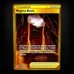Pokemon TCG SWSH09: Brilliant Stars Magma Basin (Secret) #185/172 Secret Rare NM - Image 1