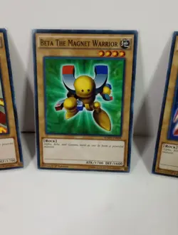 Yu-Gi-Oh Alpha Beta Gamma X3 Magnet Warrior- First edition 1996 - Image 4