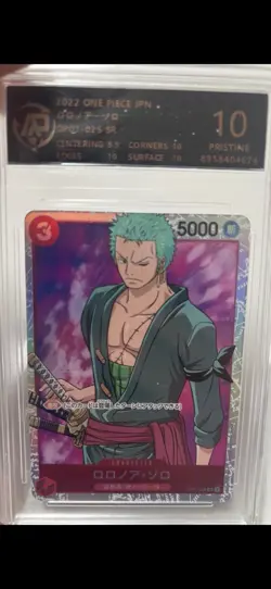 Pristine 10 Roronoa Zoro One Piece Romance Dawn OP01-025 - Image 1