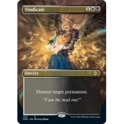 VINDICATE (BORDERLESS) Modern Horizons 2 Magic MTG MINT CARD - Image 1