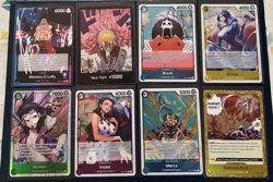 One Piece Lot Op-10 Op-11 + Sticker Cards Tcg monkey d luffy smoker foil - Image 2
