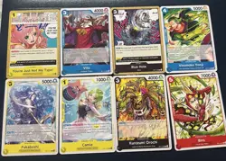 One Piece Lot Op-10 Op-11 + Sticker Cards Tcg monkey d luffy smoker foil - Image 3