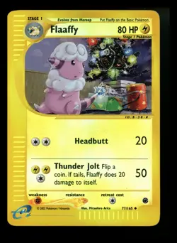 #2 Flaaffy 77/165 Expedition 2002 Reverse Holo e-Series Pokemon Card TCG - Image 1