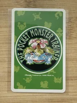 Golem Pokemon 1996 Vintage Playing Card Poker Green Venusaur Nintendo Japan - Image 2