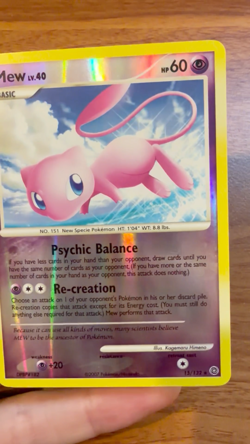 Mew Secret Wonders Reverse Holo 15/132 Pokemon Card - Image 2