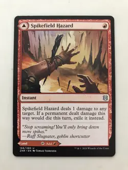 Spikefield Hazard / Cave MTG Magic the Gathering Card NM Near Mint Zendikar ZNR - Image 1