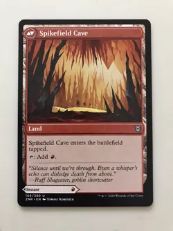 Spikefield Hazard / Cave MTG Magic the Gathering Card NM Near Mint Zendikar ZNR - Image 2