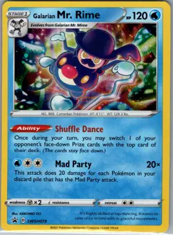 Galarian Mr. Rime SWSH079 Holo: Sword & Shield Promo - Pokemon Card - NM - Image 1