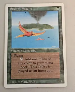 MTG Birds of Paradise Revised Edition (3rd), LP/NM - Image 1