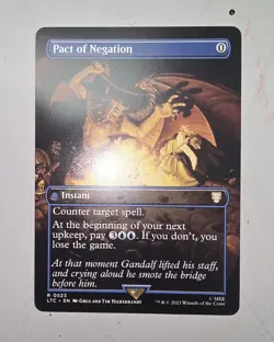 MTG - LTC - Pact of Negation (Borderless) #0523 - Near Mint Normal - Image 1
