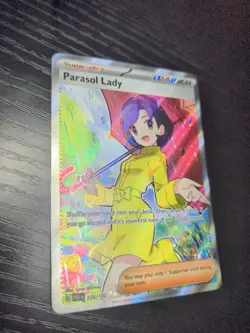 Parasol Lady 238/182 Paradox Rift Full Art Ultra Rare Holo Pokemon Card NM - Image 2
