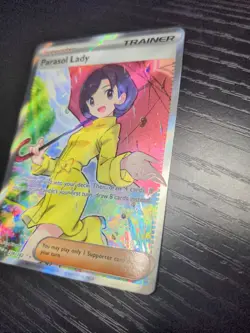 Parasol Lady 238/182 Paradox Rift Full Art Ultra Rare Holo Pokemon Card NM - Image 3