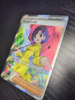 Parasol Lady 238/182 Paradox Rift Full Art Ultra Rare Holo Pokemon Card NM - Image 4