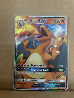 Pokemon TCG Charizard GX Holo Ultra Rare Card Hidden Fates 9/68 - Image 1