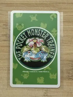 Pokemon Marowak 1996 Vintage Playing Card Poker Green Venusaur Nintendo Japan - Image 2