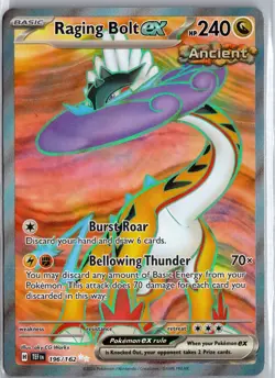 Pokemon Raging Bolt ex SV05: Temporal Forces #196/162 - Image 1