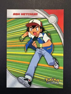 2000 Topps Pokemon TV Ash Ketchum Animation Series 2 #HV1 - Non Holo Blue Label - Image 1