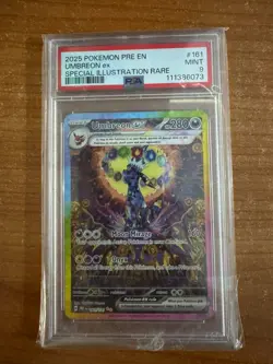 Umbreon ex 161/131 SIR Prismatic Evolutions PSA 9 Pokemon TCG 2025 English - Image 1