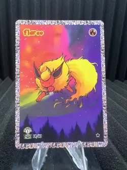 Flareo (Flareon) 19/63 - Dittomon Jungle First Edition Fan Art- Pokemon - Image 1