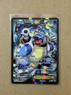 Pokemon TCG Blastoise EX XY122 Black Star Promo Full Art Holo - Image 1