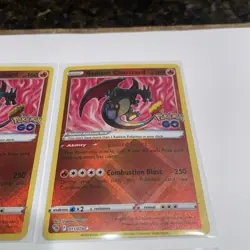 RADIANT CHARIZARD POKEMON GO HOLO LOT X4 REVERSE HOLO AND MORE - Image 3