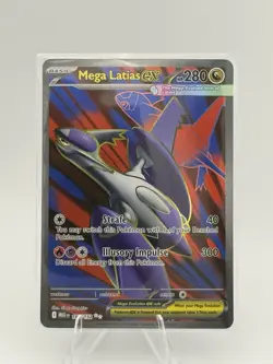 Pokemon TCG Mega Latias EX 163/132 Me01: Mega Evolution Ultra Rare Holo Basic 2… - Image 1