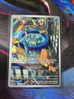 Squirtle 148/142 Illustration Rare Stellar Crown Pokemon TCG NM - Image 1