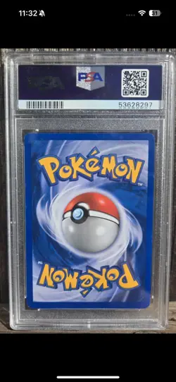 HOUNDOOM 2001 Pokemon Neo revelation DOUBLE HOLO ERROR #8 PSA 6 - Image 5