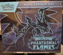 Pokemon Mega Evolution Phantasmal Flames Elite Trainer Box ETB Sealed - Image 1
