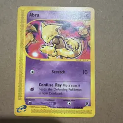 Pokemon TCG Abra 093/165 Expedition Set Regular E-Reader - Image 1