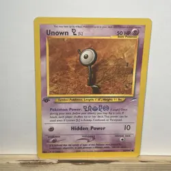 Pokemon TCG Unown L #86 Neo Destiny 1st Edition LP - Image 1